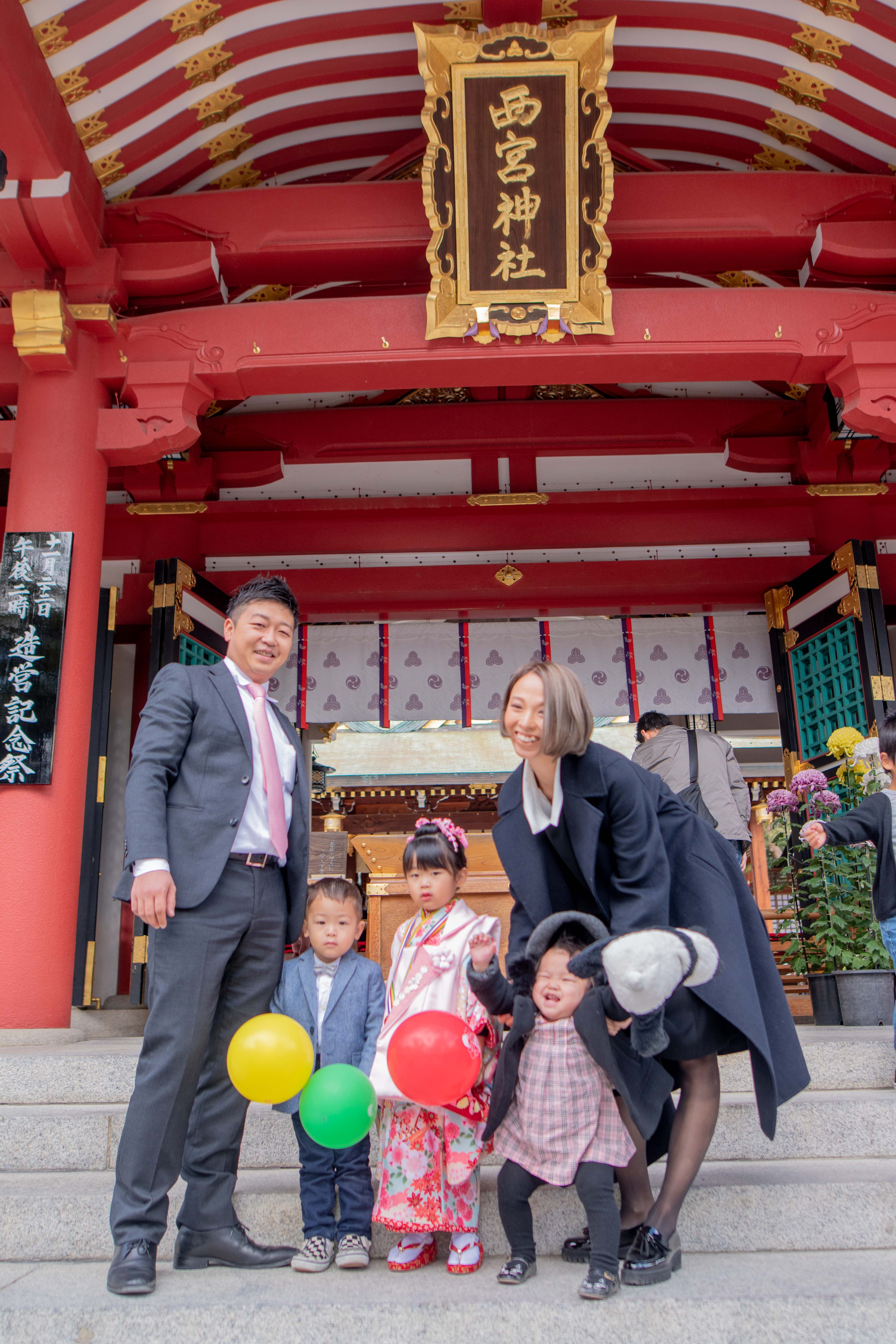 七五三 In西宮神社 兵庫県神戸市で七五三 お宮参りの出張撮影は Picaholic